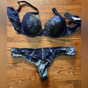 Adore Me Midnight Star Bra Set